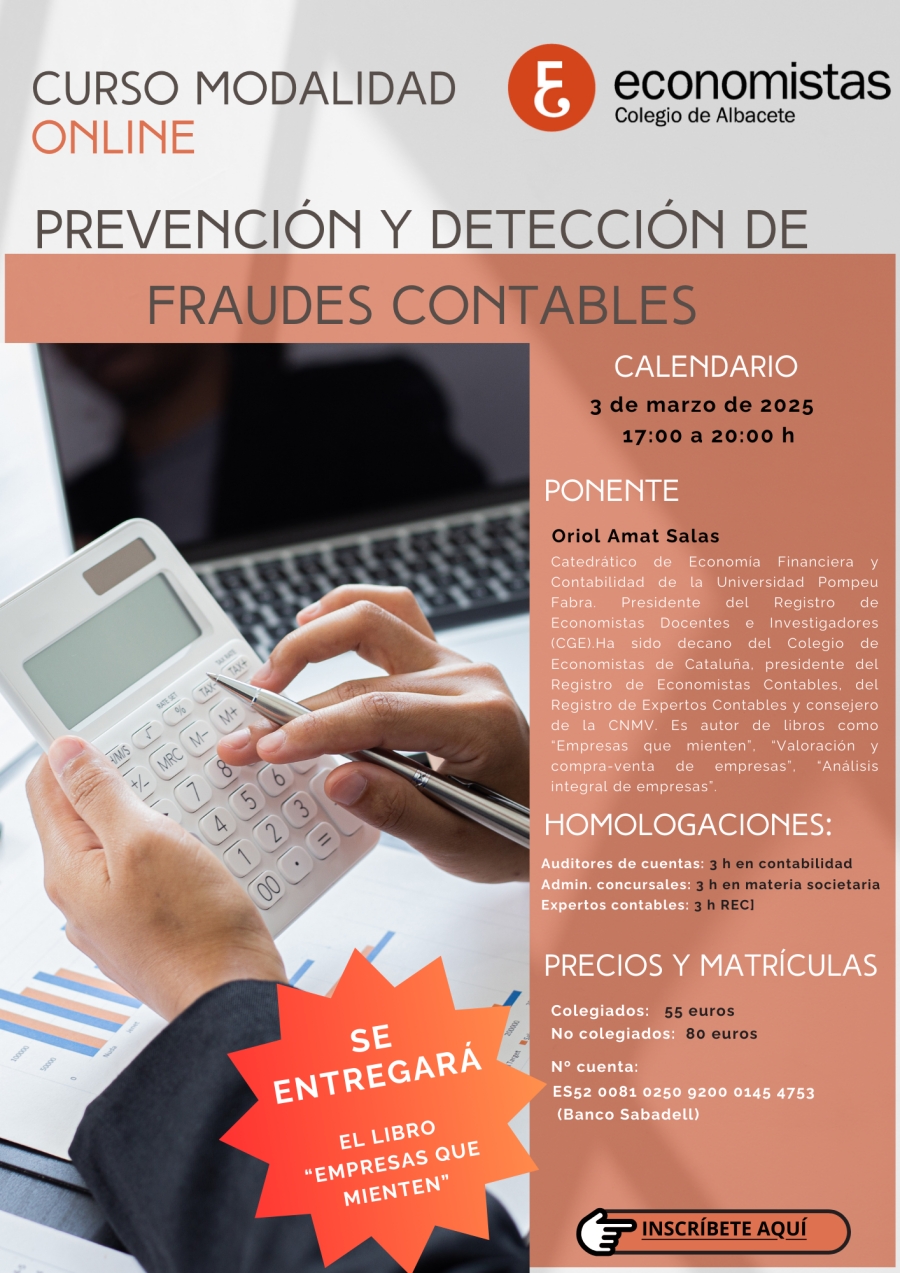 CURSO ONLINE-PREVENCION Y DETECCION DEL FRAUDE CONTABLE [3 DE MARZO]