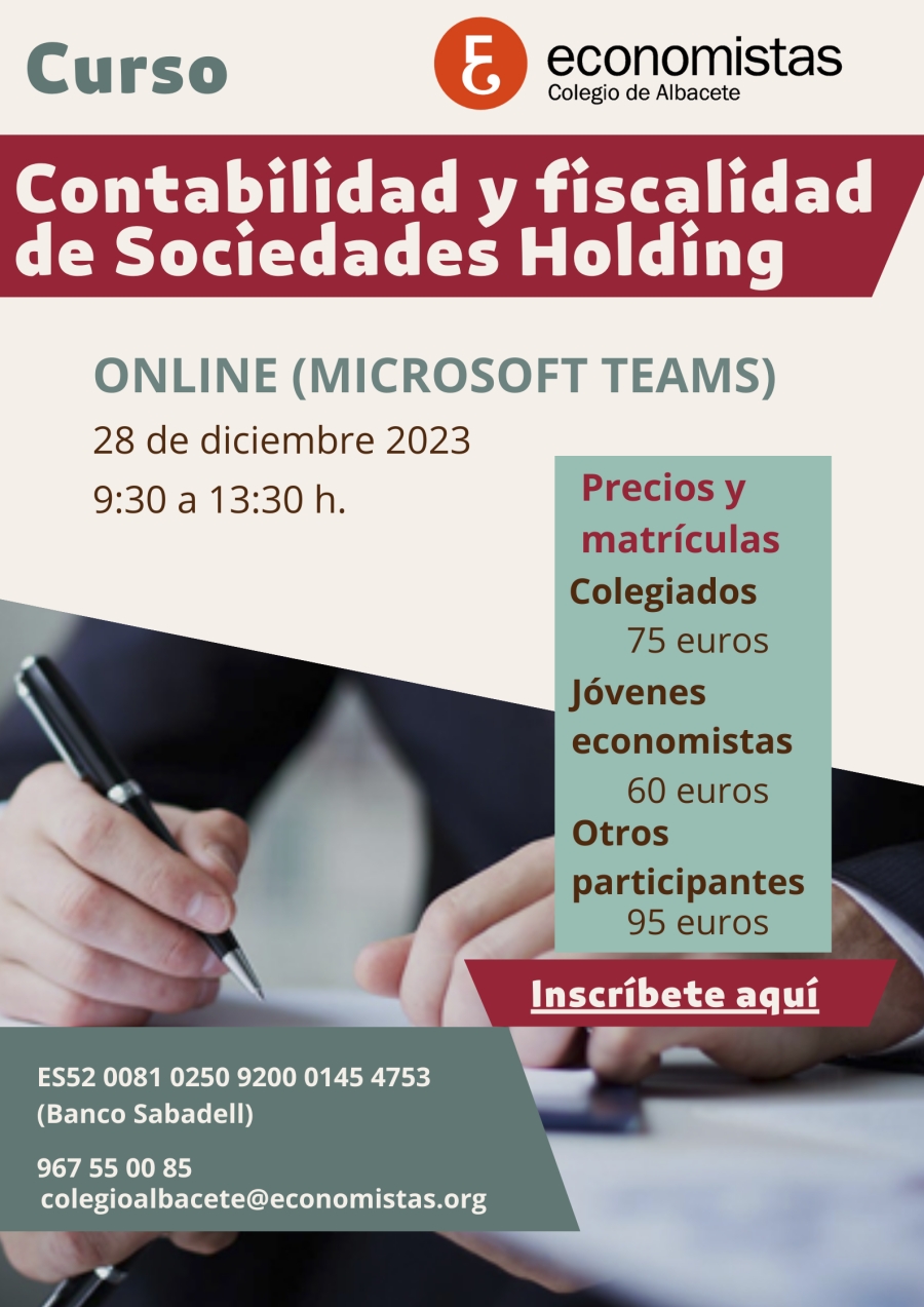 CONTABILIDAD Y FISCALIDAD DE SOCIEDADES HOLDING